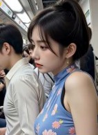 展示12 電車 AI 美女 short 第十二個影片